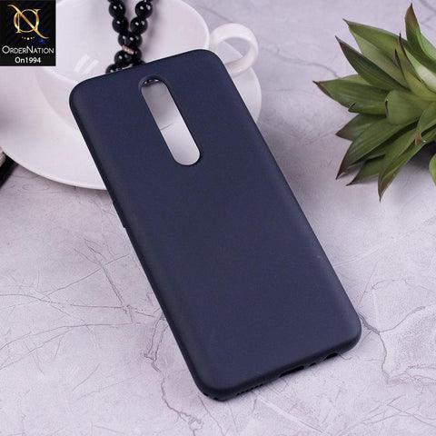 Oppo F11 Pro - Dark Blue - Matte Shockproof Sillica Gel Soft Case