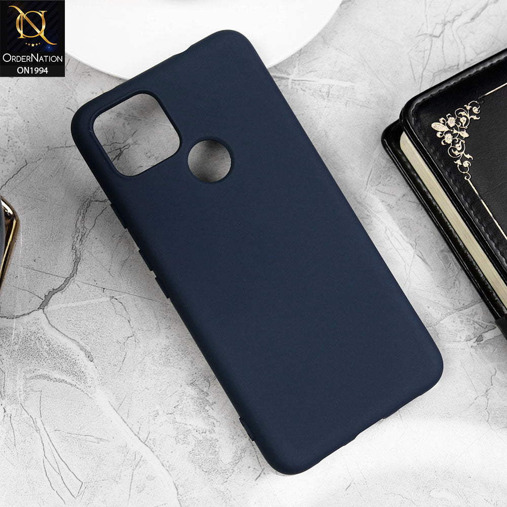 Google Pixel 5 XL - Midnight Blue -  Matte Shockproof Sillica Gel Soft Case
