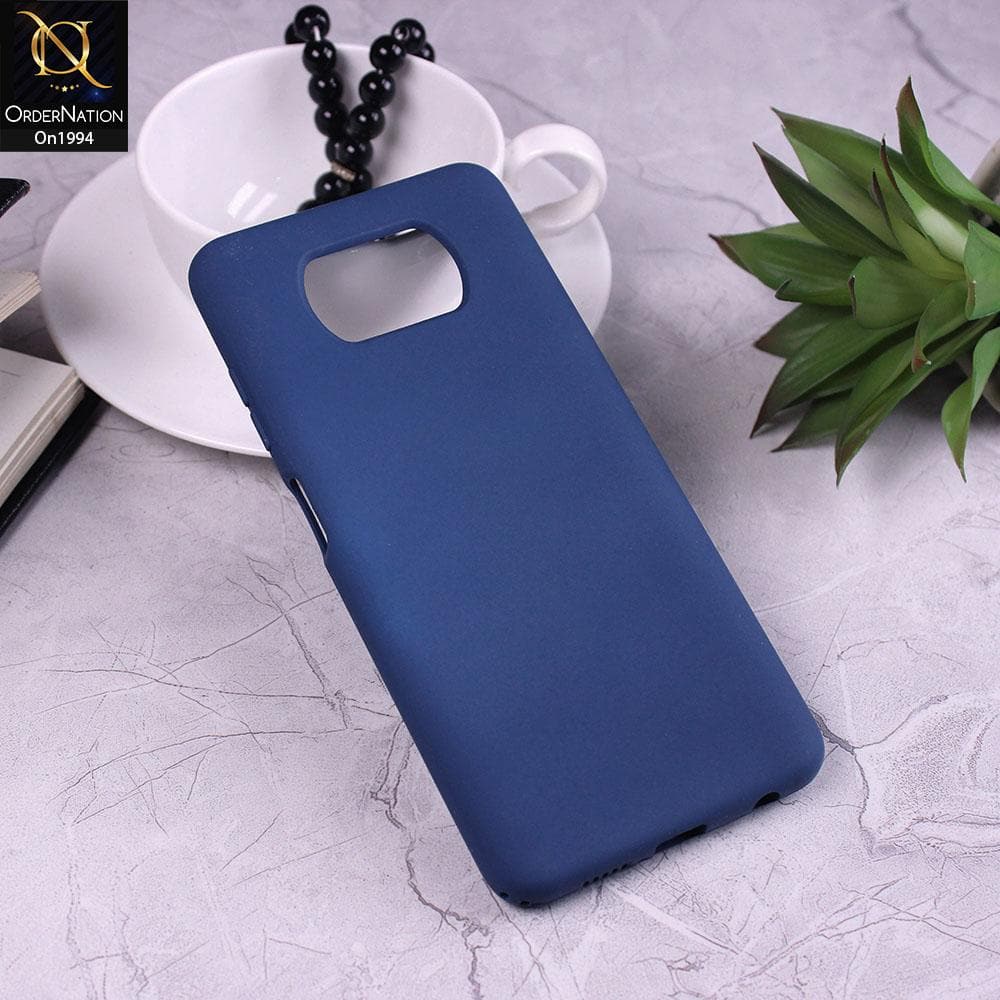 Xiaomi Poco X3 - Blue - Matte Shockproof Sillica Gel Soft Case