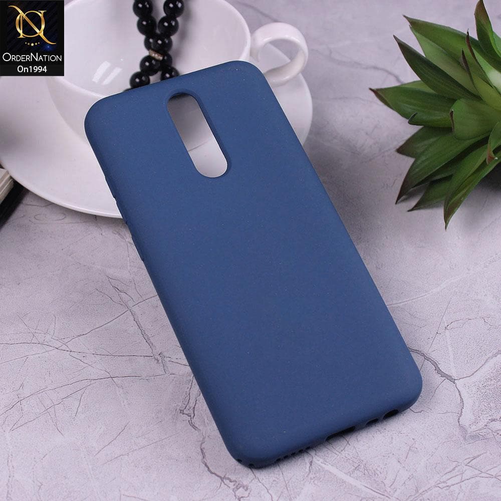 Xiaomi Redmi 8 - Blue - Matte Shockproof Sillica Gel Soft Case