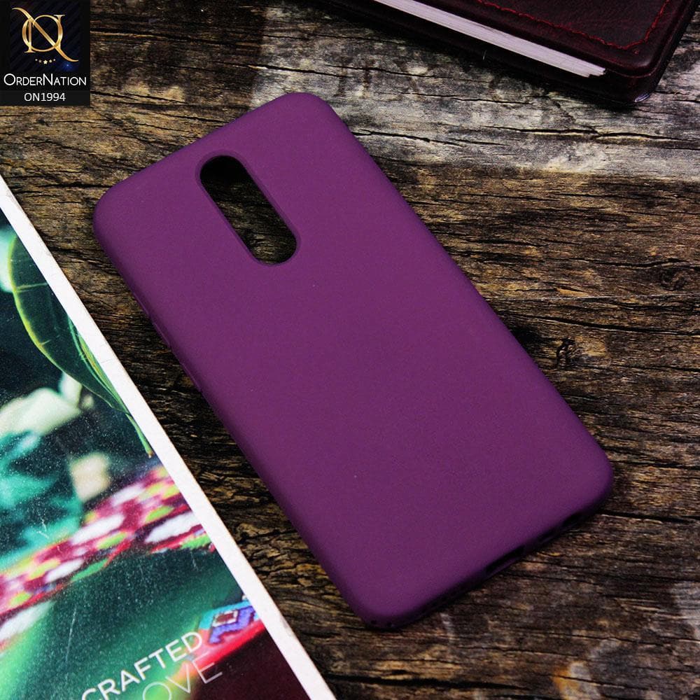 Xiaomi Redmi 8 Cover - Purple - Matte Shockproof Sillica Gel Soft Case