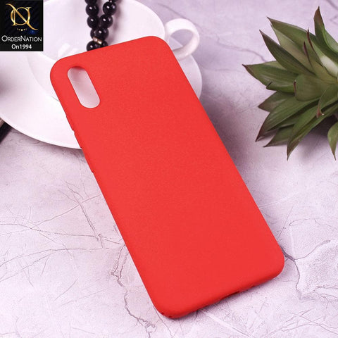Xiaomi Redmi 9i - Red - Matte Shockproof Sillica Gel Soft Case
