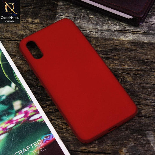 Xiaomi Redmi 9i Cover - Red - Matte Shockproof Sillica Gel Soft Case