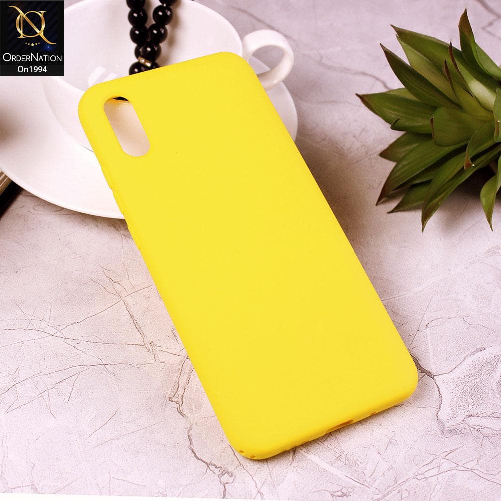 Xiaomi Redmi 9i - Yellow - Matte Shockproof Sillica Gel Soft Case