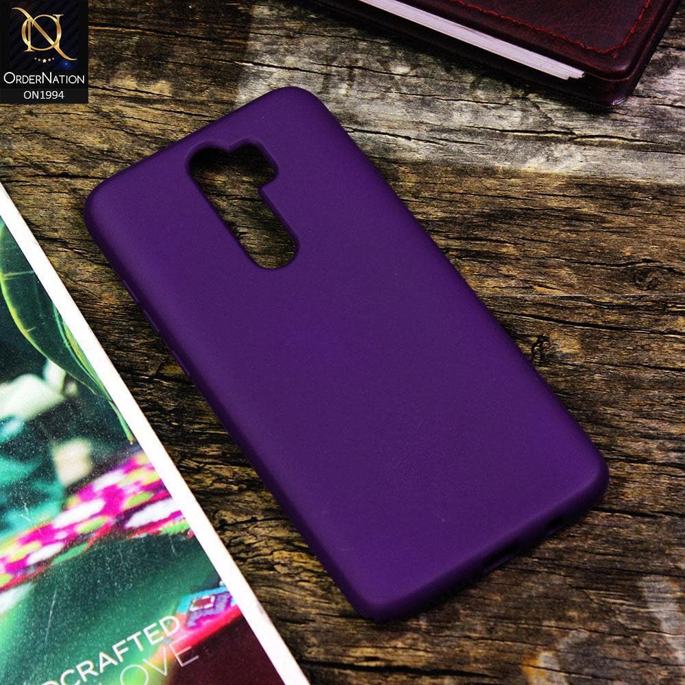 Xiaomi Redmi Note 8 2021 Cover - Deep Purple - Matte Shockproof Sillica Gel Soft Case