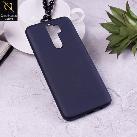 Xiaomi Redmi Note 8 Pro - Dark Blue - Matte Shockproof Sillica Gel Soft Case