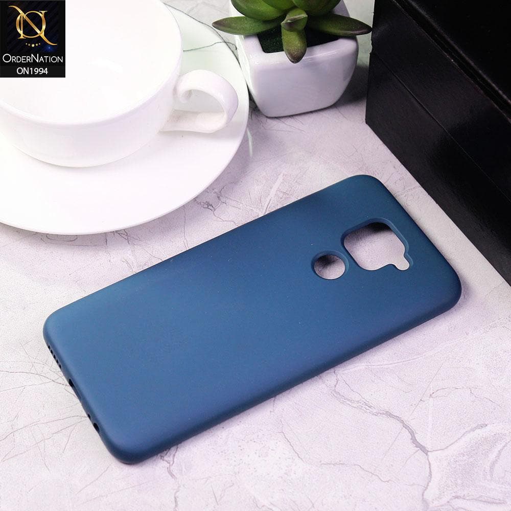 Xiaomi Redmi 10X 4G Cover - Blue - Matte Shockproof Sillica Gel Soft Case