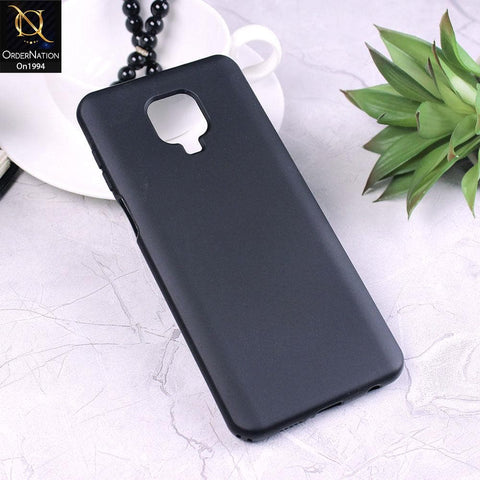Xiaomi Redmi Note 9 Pro - Black - Matte Shockproof Sillica Gel Soft Case