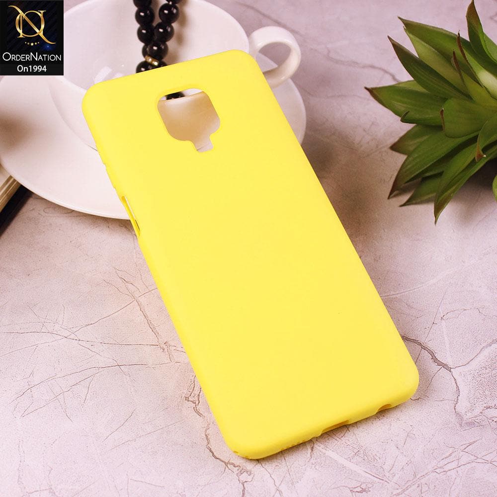 Xiaomi Poco M2 Pro - Yellow - Matte Shockproof Sillica Gel Soft Case