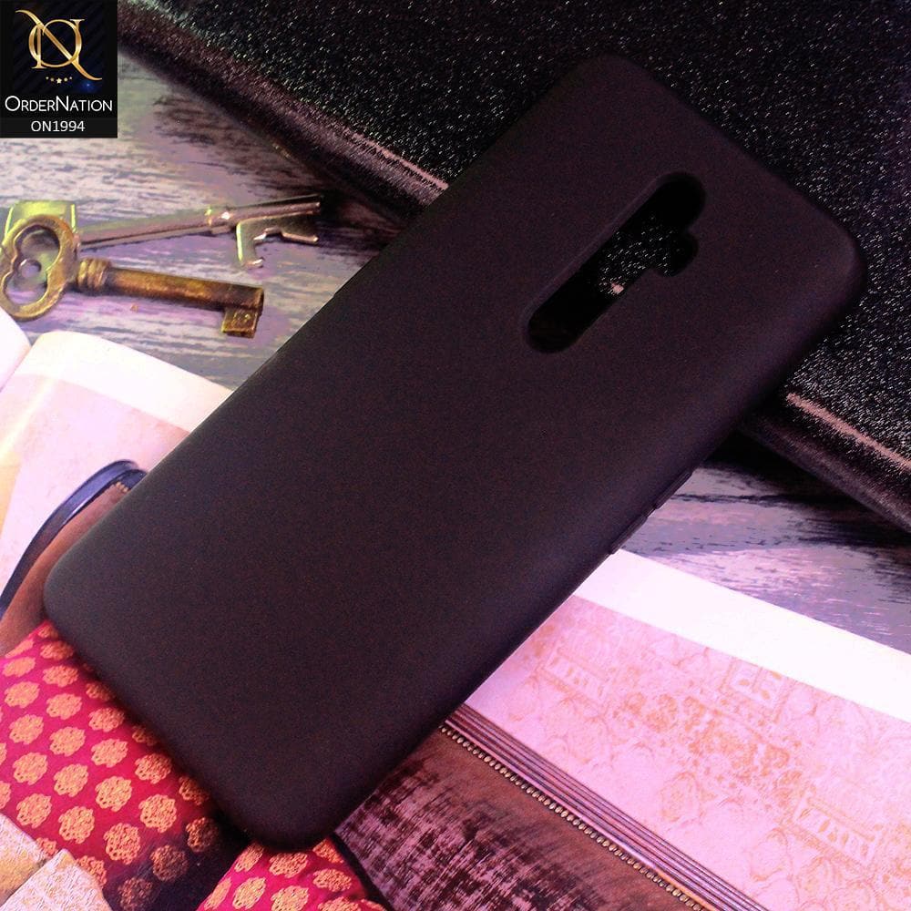 Oppo Reno 2Z Cover - Black - Matte Shockproof Sillica Gel Soft Case
