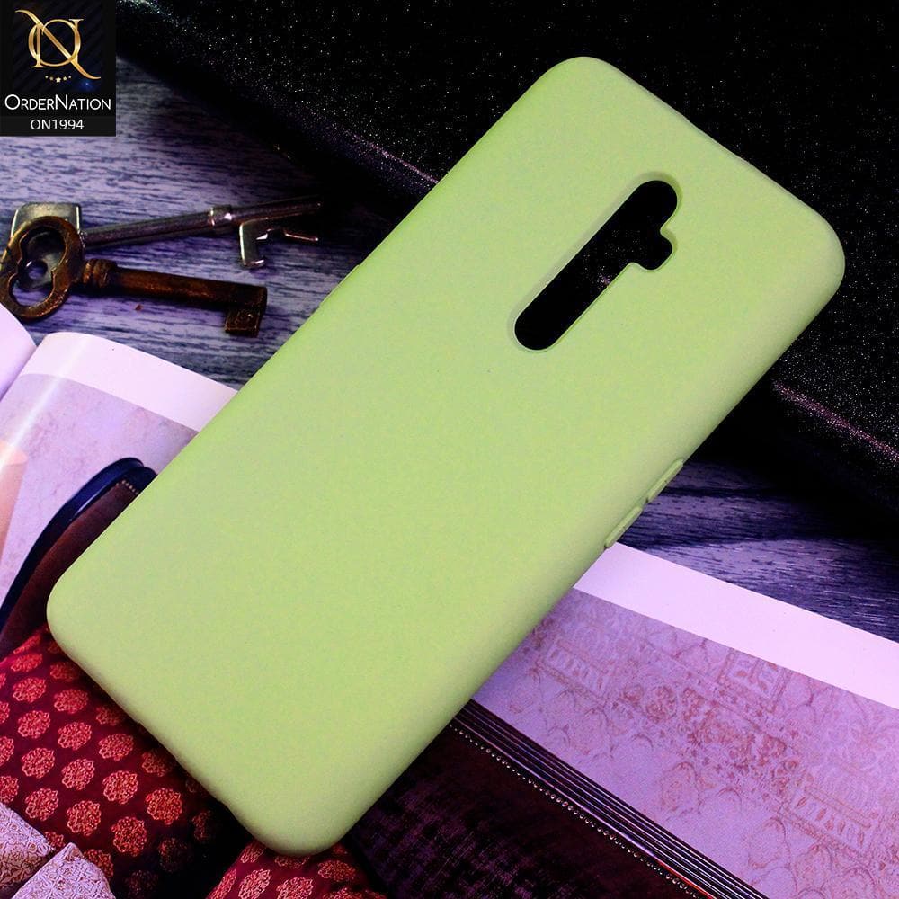 Oppo Reno 2Z Cover - Light Green - Matte Shockproof Sillica Gel Soft Case