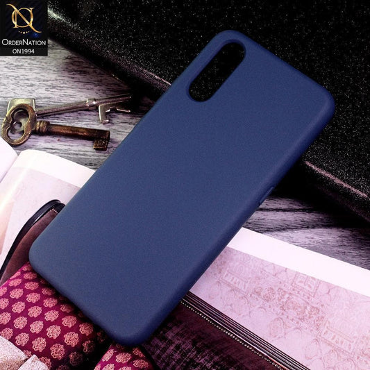 Vivo S1 Cover - Blue - Matte Shockproof Sillica Gel Soft Case