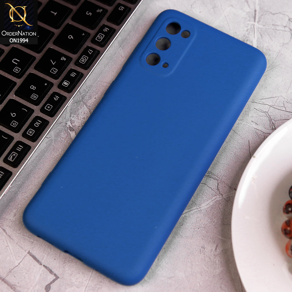 Samsung Galaxy S20 Cover - Light Blue - Matte Shockproof Sillica Gel Soft Case