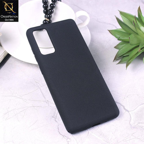 Samsung Galaxy S20 FE - Black - Matte Shockproof Sillica Gel Soft Case