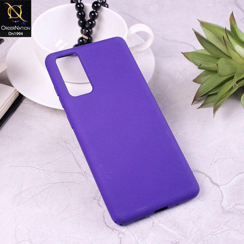 Samsung Galaxy S20 FE - Deep Purple - Matte Shockproof Sillica Gel Soft Case