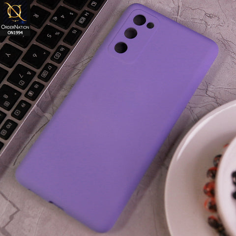 Samsung Galaxy S20 FE Cover Light Purple Matte Shockproof Sillica Gel Soft Case