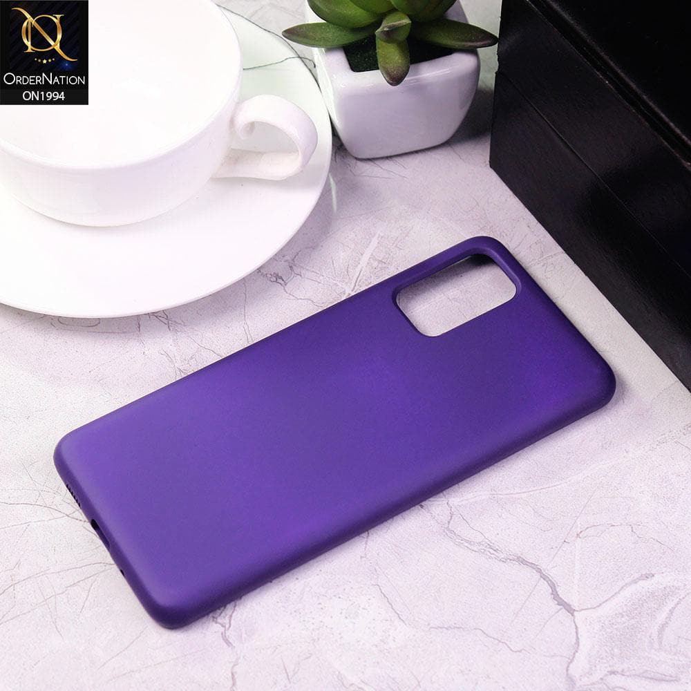 Samsung Galaxy S20 Plus Cover - Purple - Matte Shockproof Sillica Gel Soft Case