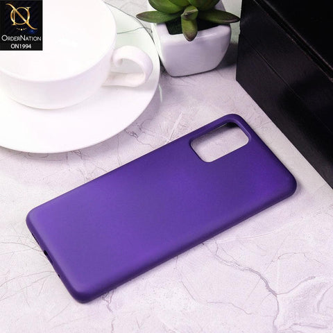 Samsung Galaxy S20 Plus Cover - Purple - Matte Shockproof Sillica Gel Soft Case