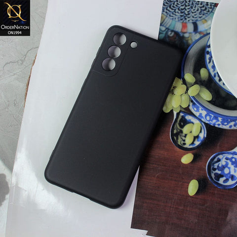 Samsung Galaxy S21 5G Cover - Black - Matte Shockproof Sillica Gel Soft Case