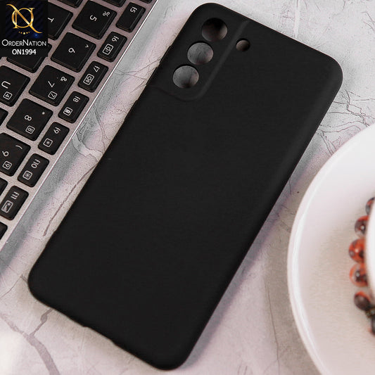 Samsung Galaxy S21 FE 5G Cover - Black - Matte Shockproof Sillica Gel Soft Case