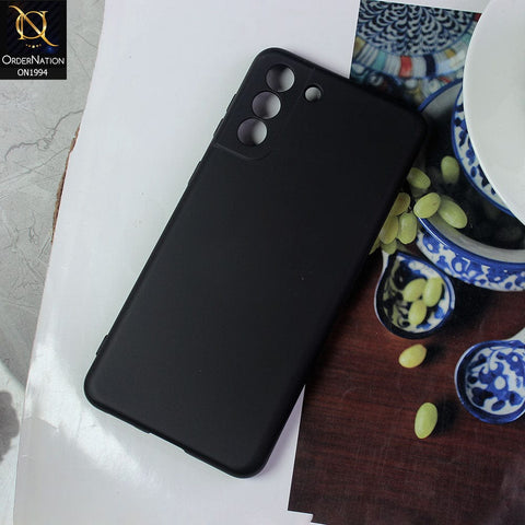 Samsung Galaxy S21 Plus 5G Cover - Black - Matte Shockproof Sillica Gel Soft Case