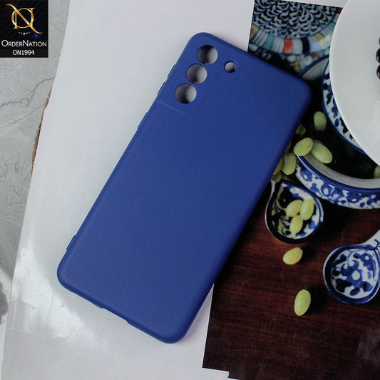 Samsung Galaxy S21 Plus 5G Cover - Blue - Matte Shockproof Sillica Gel Soft Case