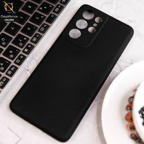 Samsung Galaxy S21 Ultra 5G Cover - Black - Matte Shockproof Sillica Gel Soft Case