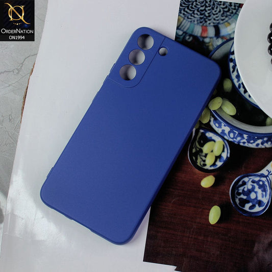 Samsung Galaxy S22 Plus 5G Cover - Blue - Matte Shockproof Sillica Gel Soft Case