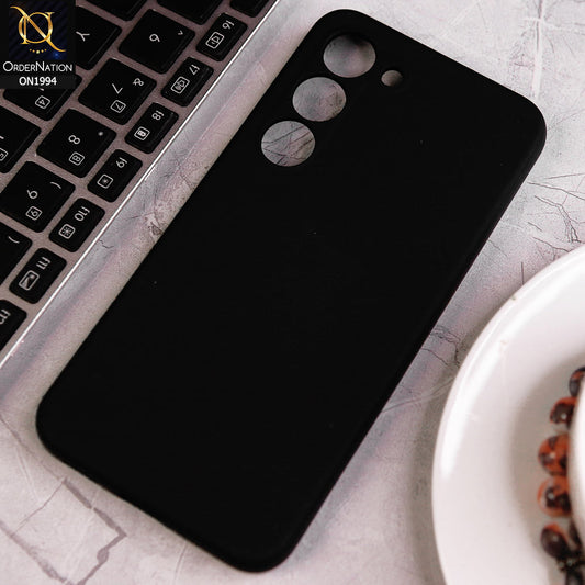 Samsung Galaxy S23 5G Cover - Black - Matte Shockproof Sillica Gel Soft Case