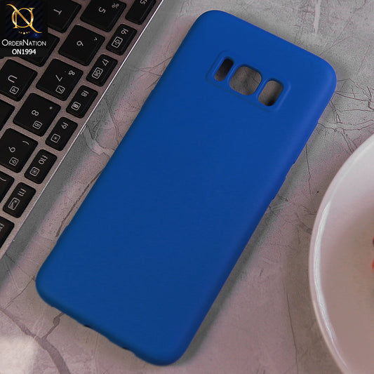 Samsung Galaxy S8 Cover - Light Blue - Matte Shockproof Sillica Gel Soft Case