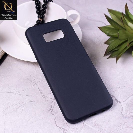 Samsung Galaxy S8 Plus - Black - Matte Shockproof Sillica Gel Soft Case
