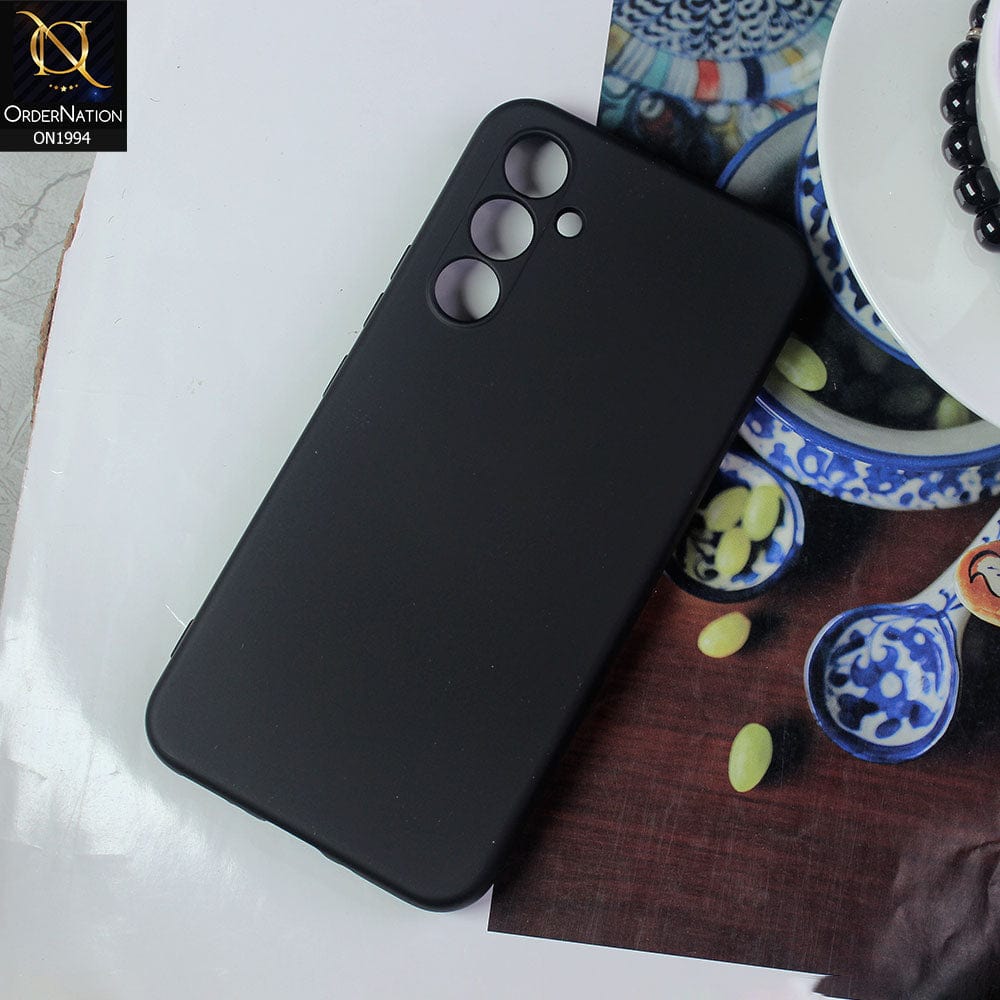 Samsung Galaxy A24 4G Cover - Black - Matte Shockproof Sillica Gel Soft Case