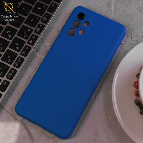 Samsung Galaxy A32 Cover - Light Blue - Matte Shockproof Sillica Gel Soft Case