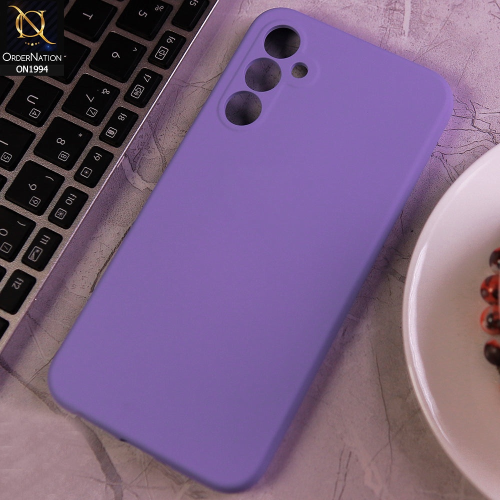 Samsung Galaxy A34 5G Cover - Light Purple - Matte Shockproof Sillica Gel Soft Case