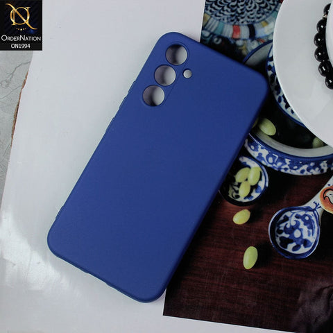 Samsung Galaxy A54 Cover - Blue - Matte Shockproof Sillica Gel Soft Case