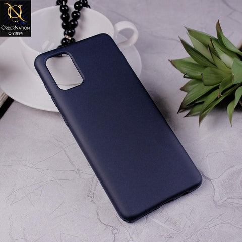 Samsung Galaxy A71 - Dark Blue - Matte Shockproof Sillica Gel Soft Case
