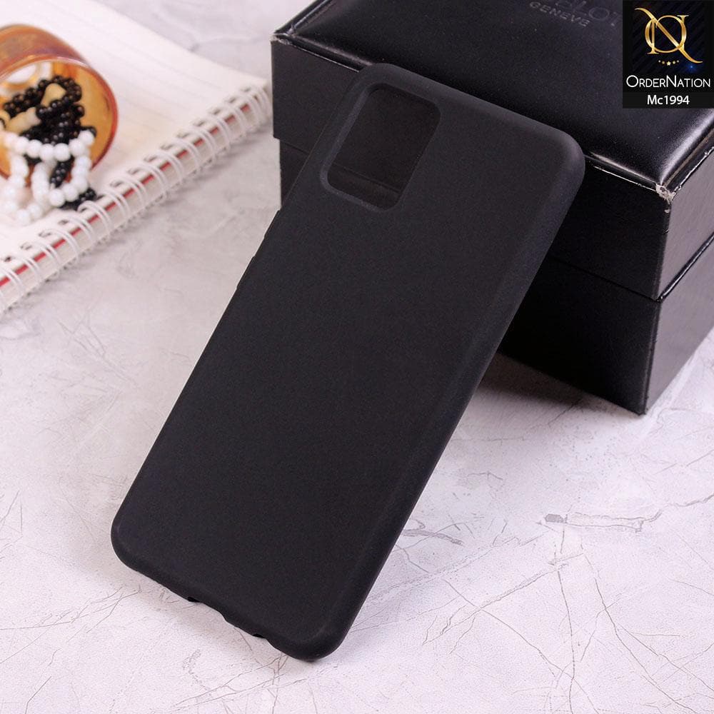 Vivo V20 Cover - Black - Matte Shockproof Sillica Gel Soft Case