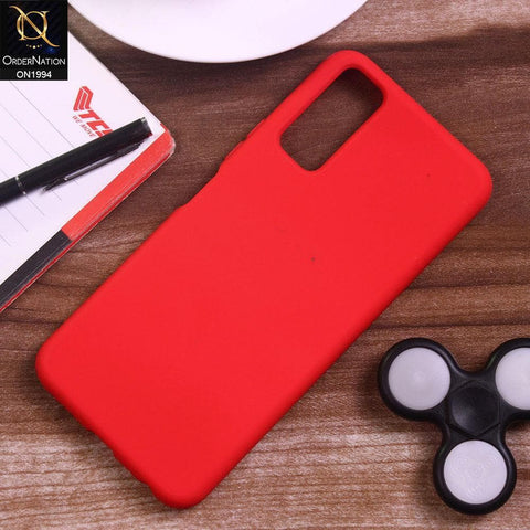 Vivo Y20 Cover - Red - Matte Shockproof Sillica Gel Soft Case