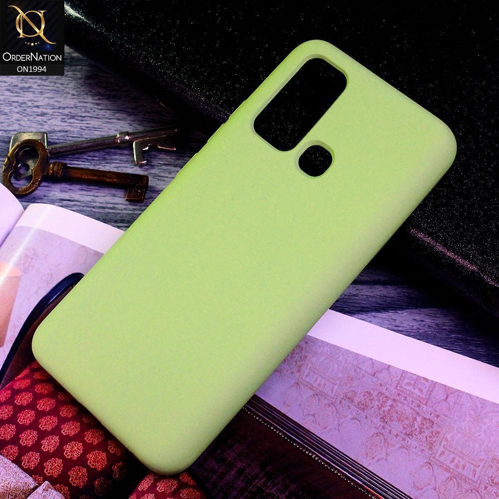 Vivo Y50 Cover - Light Green - Matte Shockproof Sillica Gel Soft Case