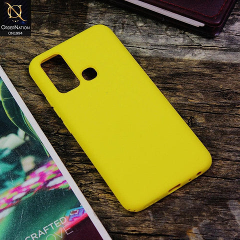 Vivo Y50 Cover - Yellow - Matte Shockproof Sillica Gel Soft Case