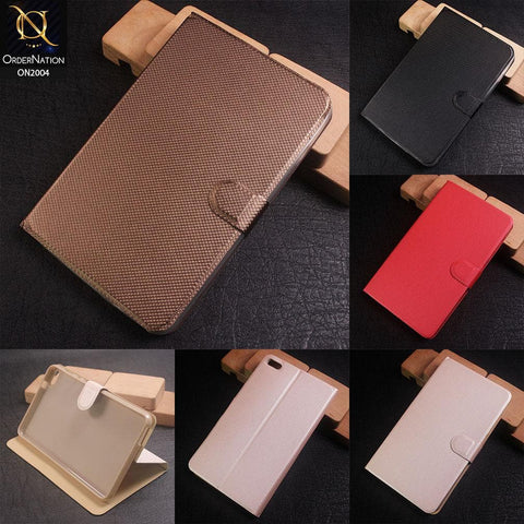 Stylus Pu Leather Lining Texture Case For Huawei MediaPad 7 Youth2 / S7-721U (2014) - Brown