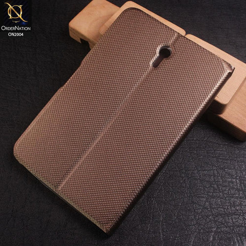 Stylus Pu Leather Lining Texture Case For Huawei MediaPad 7 Youth2 / S7-721U (2014) - Brown