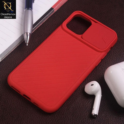 Anti-drop Lens Protection Slide Camera Protective Back Case iPhone 11 Pro - Red