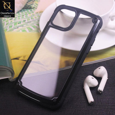 Shockproof Hybrid Pc With Acrylic Back Shell Case For iPhone 11 - Black