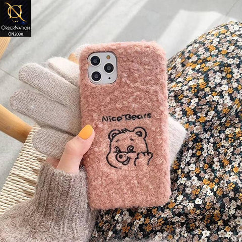 iPhone 11 Pro - Pink - Cute Cartoon Warm Furry Case