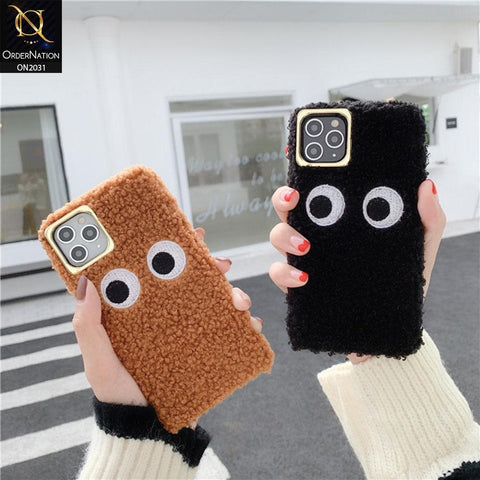 iPhone 11 - Brown - Cool Warm Winter Big Eye Fur Case