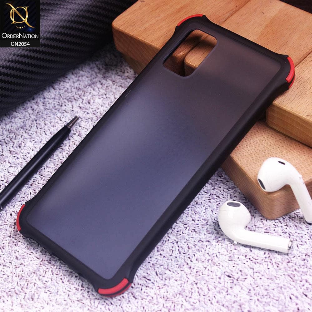 Samsung Galaxy A71 Cover - Black - Translucent Matte Shockproof Case