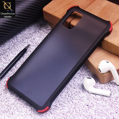 Samsung Galaxy A71 Cover - Black - Translucent Matte Shockproof Case