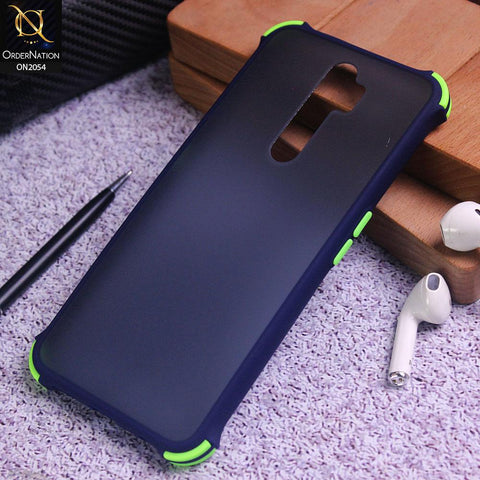 Oppo A9 2020 Cover - Blue - Translucent Matte Shockproof Case