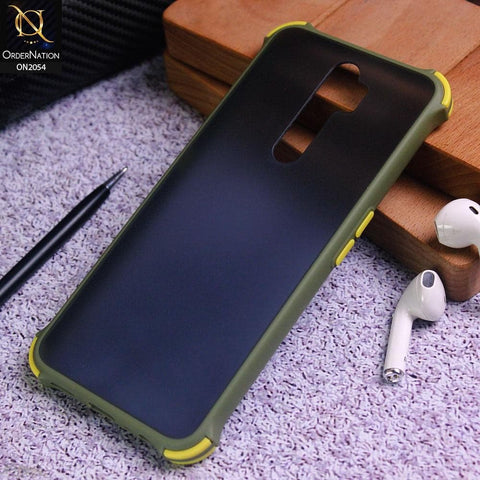 Oppo A9 2020 Cover - Light Green - Translucent Matte Shockproof Case